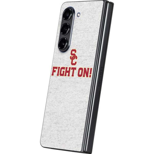University of Southern California USC Fight On Grey Galaxy Z Fold5 5G Skin